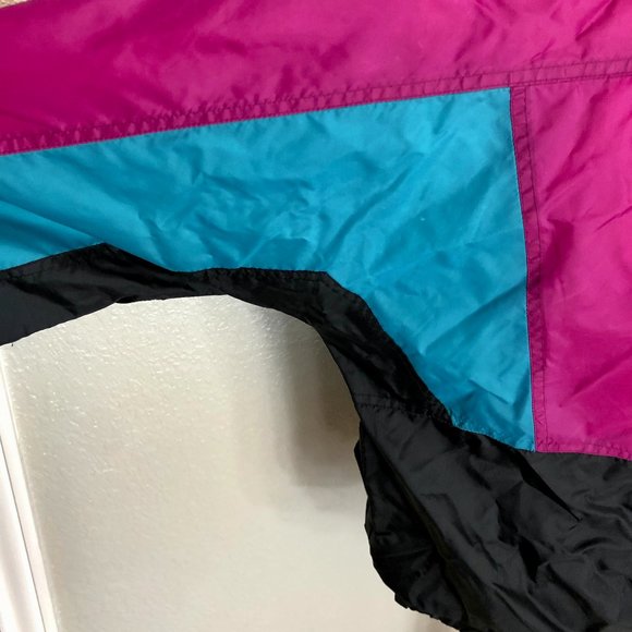 Super 90s Purple and Black Windbreaker Jacket -‎ Size Unisex Medium - Picture 8 of 11